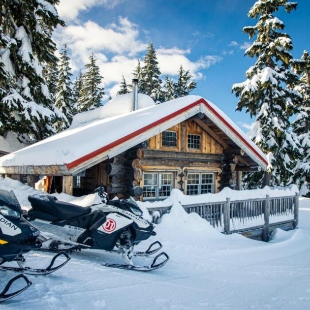 Private alpine cabin dinner high above Whistler.